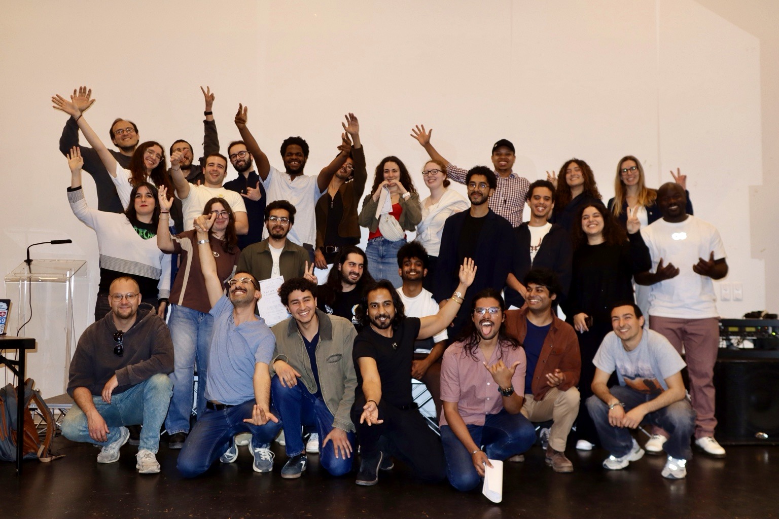 Participants together at the conclusion of a Gene & Tonic event